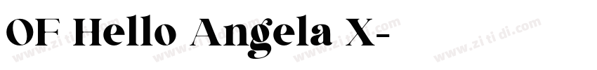 OF Hello Angela X字体转换